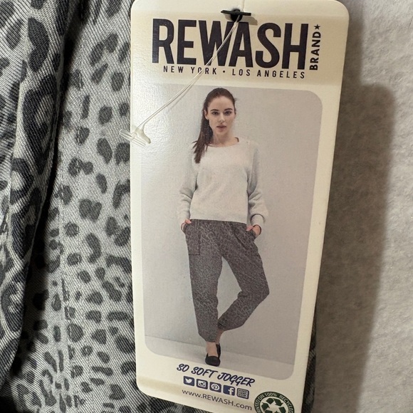 Rewash Soft Jogger Size XL Gray Leophard - Picture 3 of 4